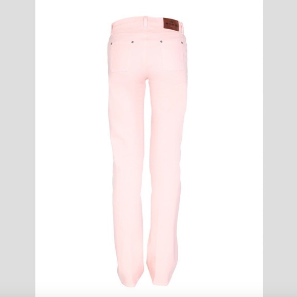 Etro Jeans With Embroidered Floral Detail Frayed hem Italy - Picture 16 of 16